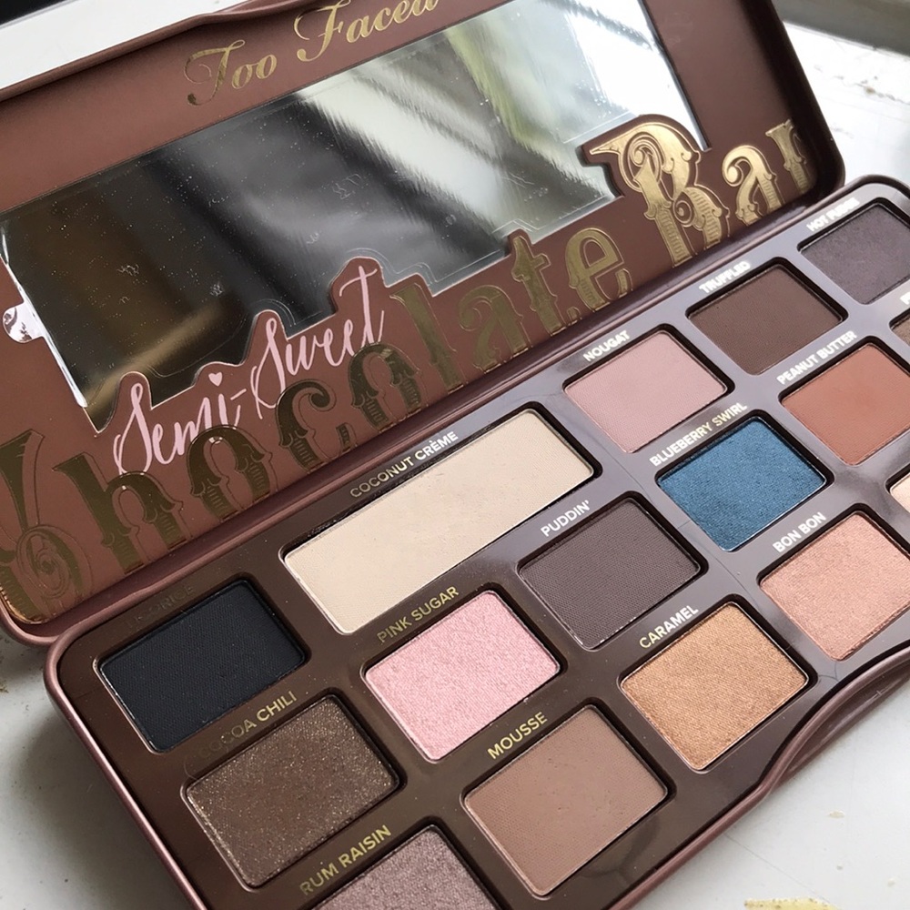 BARELY USED TWO FACED Chocolate Bar Palette